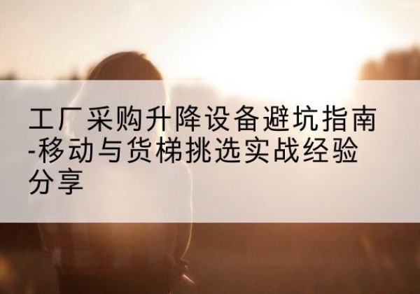 石柱移动式升降机怎么选-工厂采购升降设备避坑指南-移动与货梯挑选实战经验分享